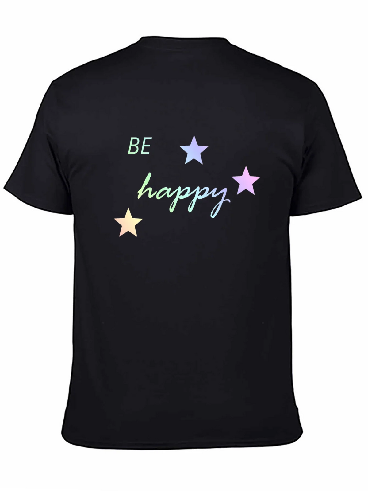 Be Happy Star Graphic Tee - Black product image 4