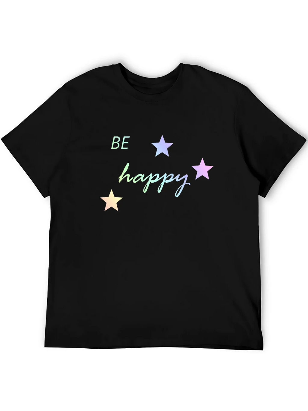 Be Happy Star Graphic Tee - Black product image 5
