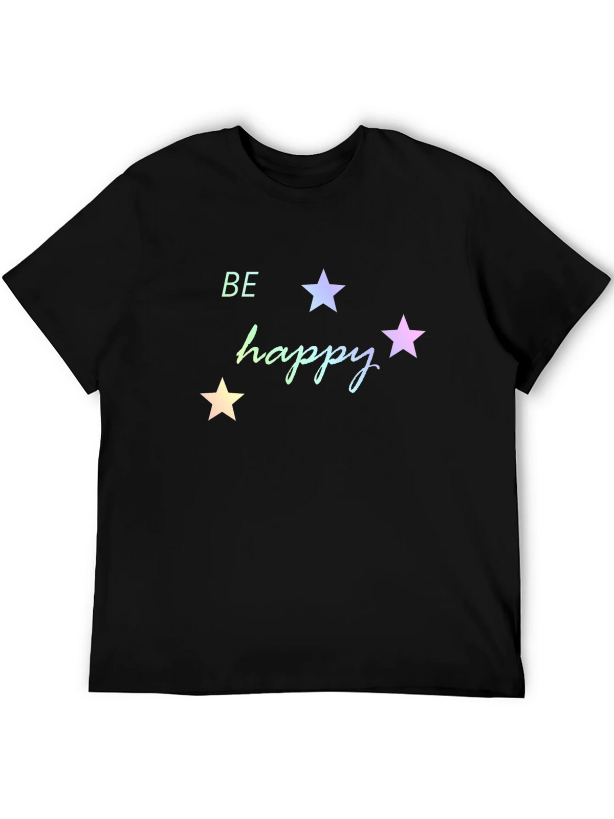 Be Happy Star Graphic Tee - Black product image 5