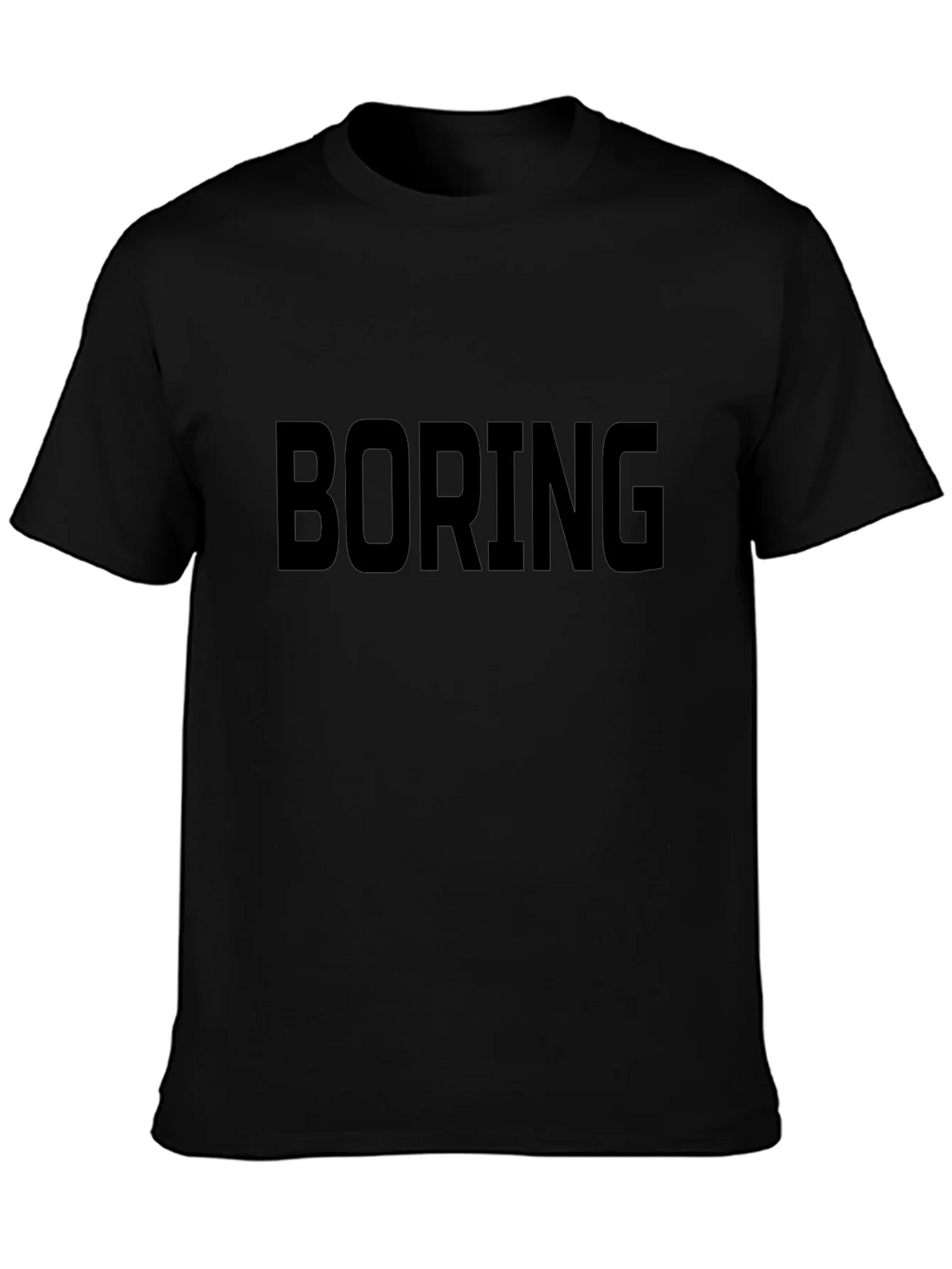 Boring Graphic Tee - Black Casual T-Shirt product image 3