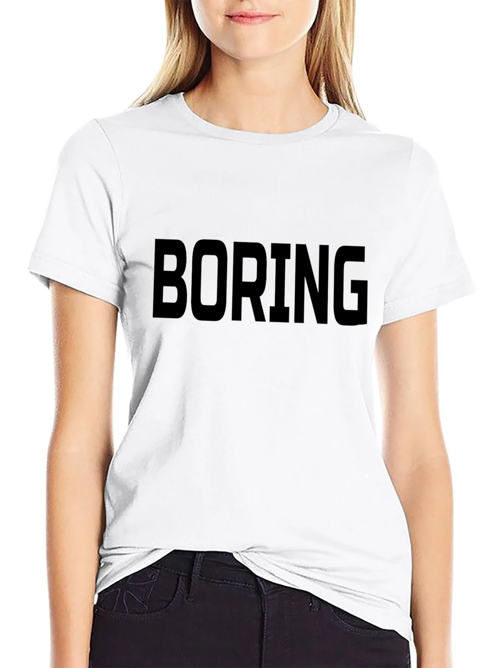Boring Graphic Tee - Black Casual T-Shirt product image 8