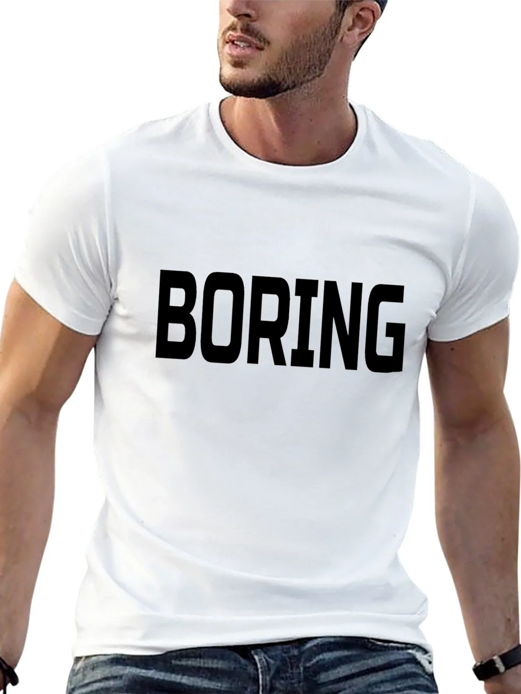 Boring Graphic Tee - Black Casual T-Shirt product image 12