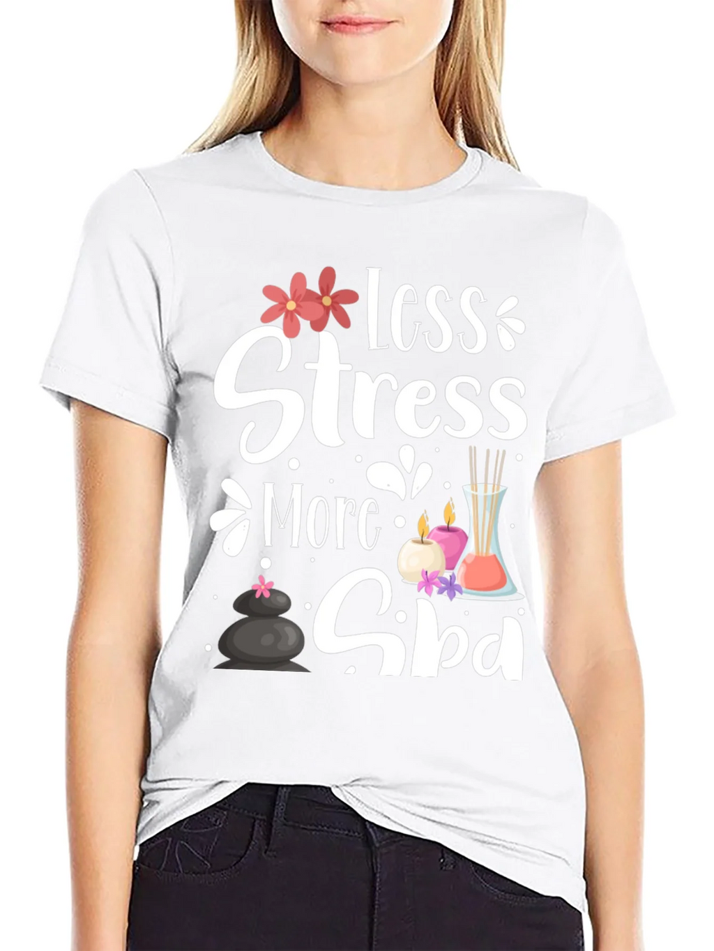 Relaxation Spa T-Shirt: Less Stress More product image 8
