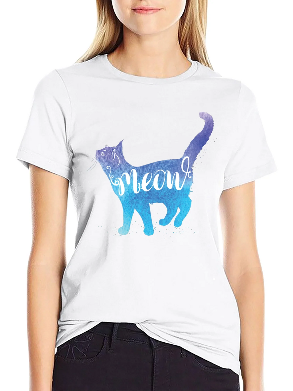 Meow Cat Graphic Tee - Stylish Mens T-Shirt product image 8