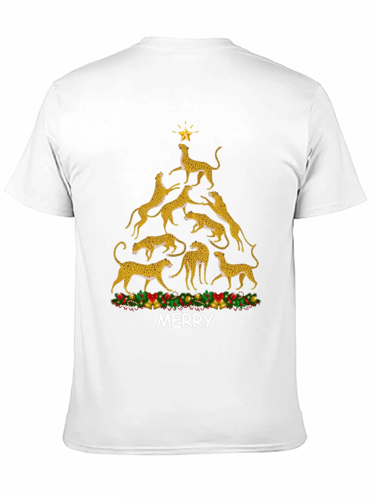 Cheetah Christmas Tree T-Shirt product image 10