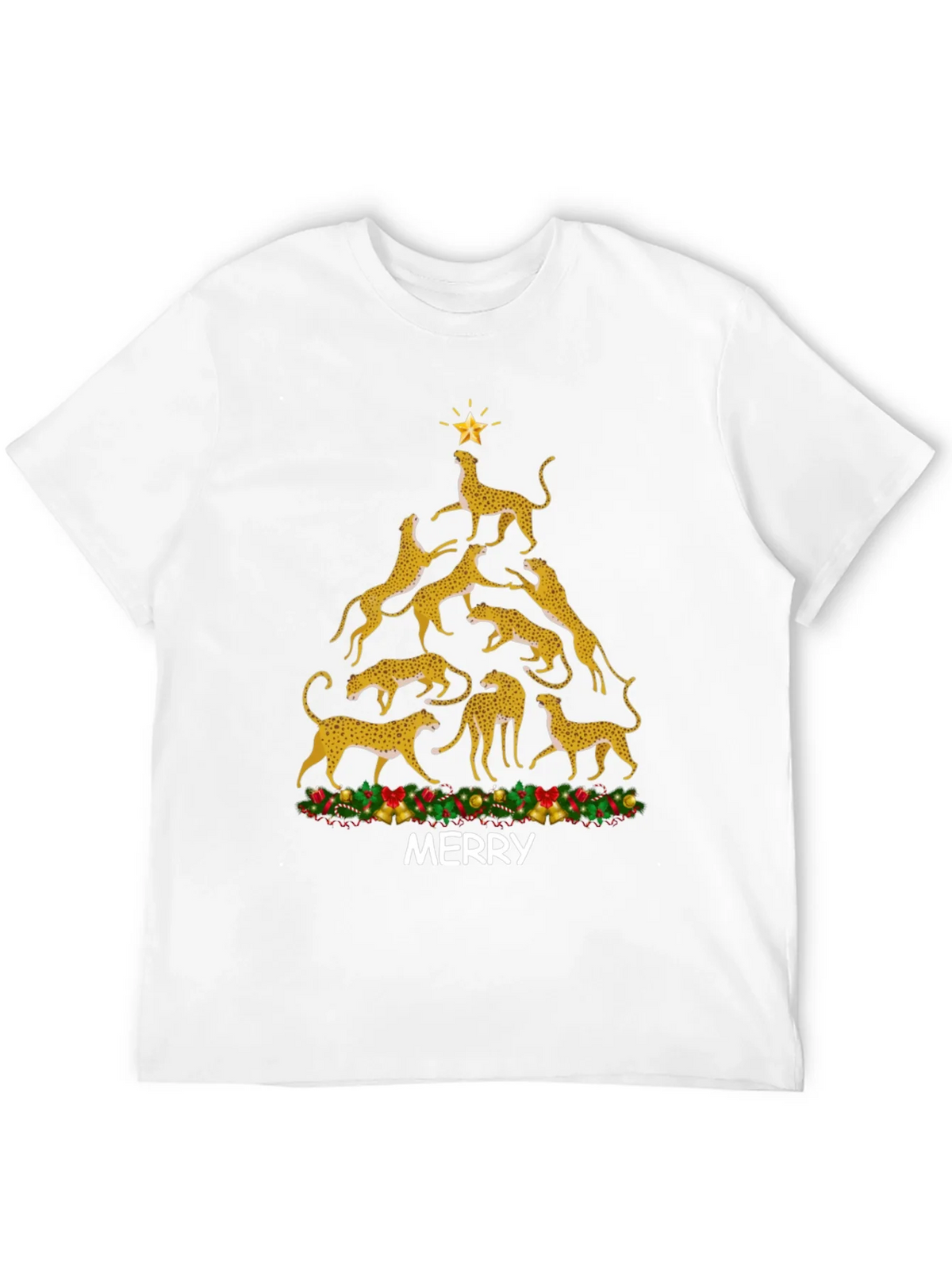 Cheetah Christmas Tree T-Shirt product image 11