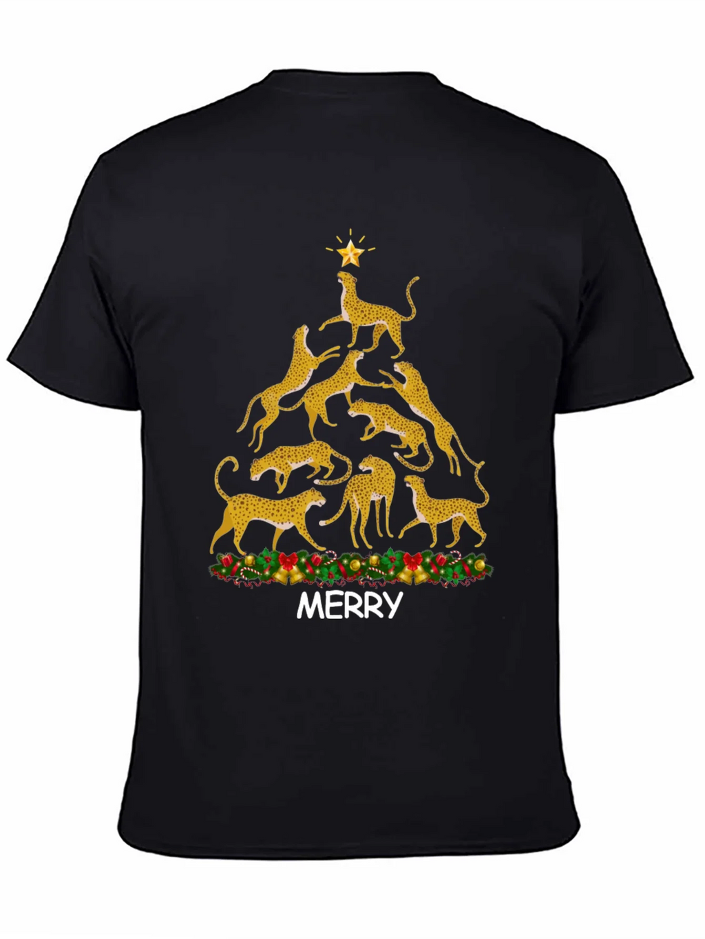 Cheetah Christmas Tree T-Shirt product image 4