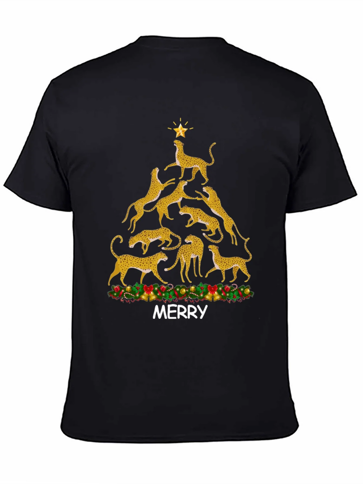Cheetah Christmas Tree T-Shirt product image 4