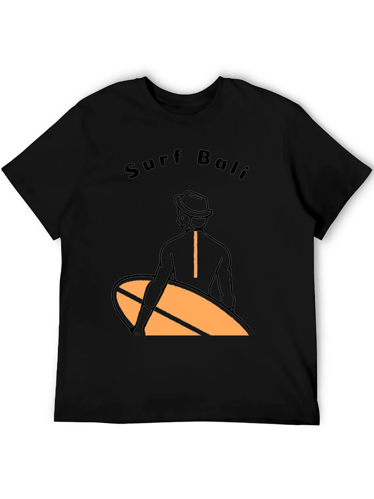 Surf Bali Graphic Tee - Black T-Shirt product image 5