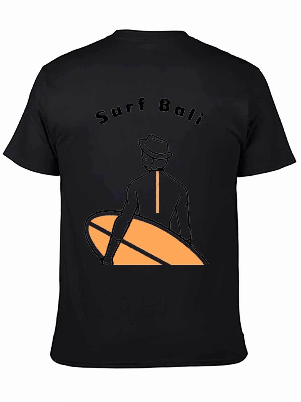 Surf Bali Graphic Tee - Black T-Shirt product image 4