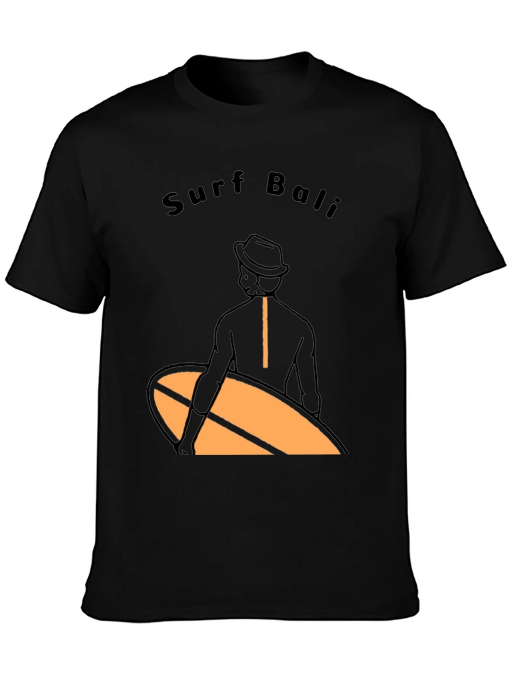 Surf Bali Graphic Tee - Black T-Shirt product image 3