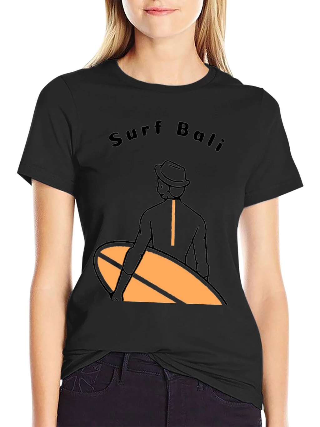 Surf Bali Graphic Tee - Black T-Shirt product image 2