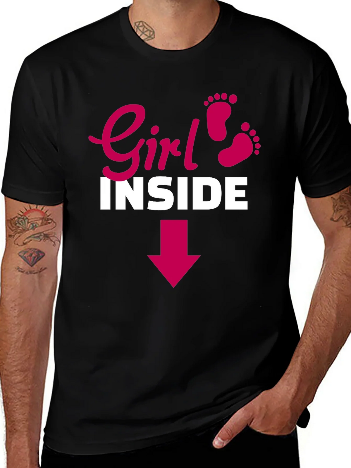 Girl Inside Arrow Graphic Maternity T-Shirt product image 1