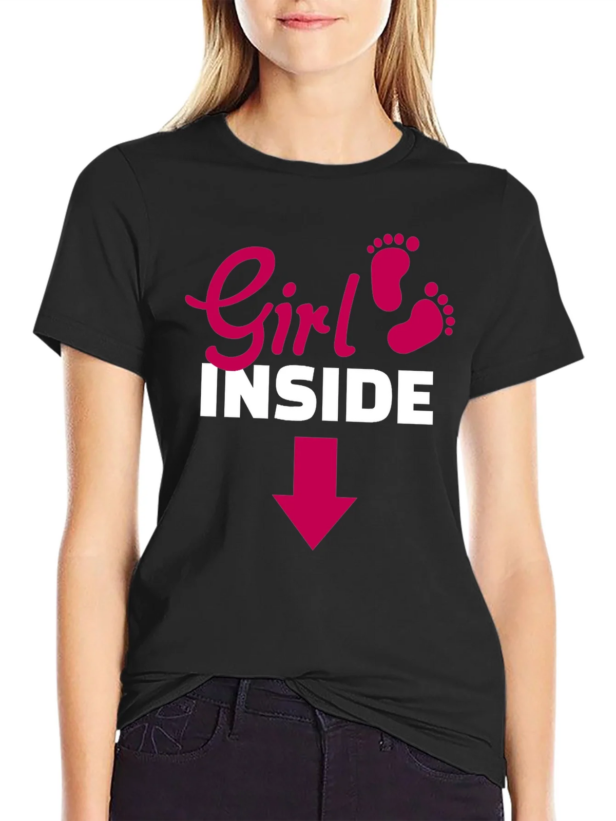 Girl Inside Arrow Graphic Maternity T-Shirt product image 2