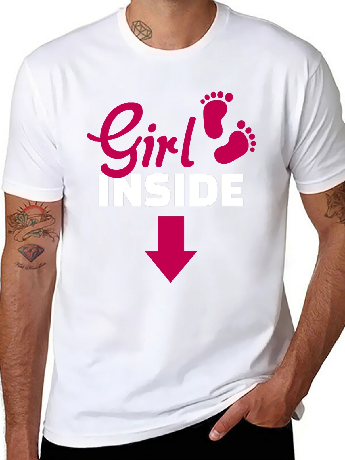 Girl Inside Arrow Graphic Maternity T-Shirt product image 7