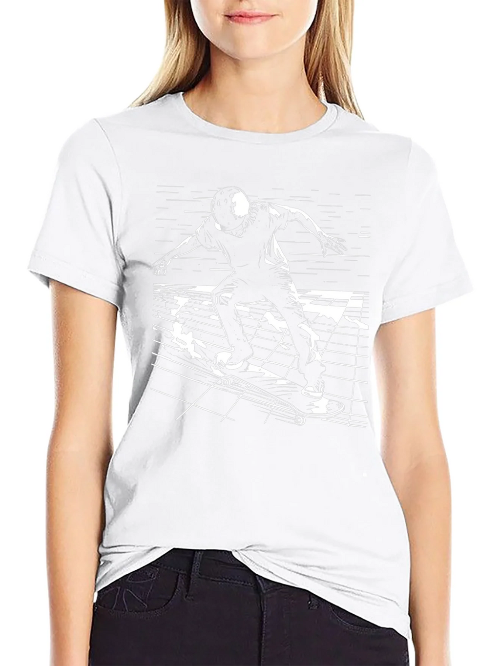 Skateboarding T-Shirt - Black Graphic Tee product image 8