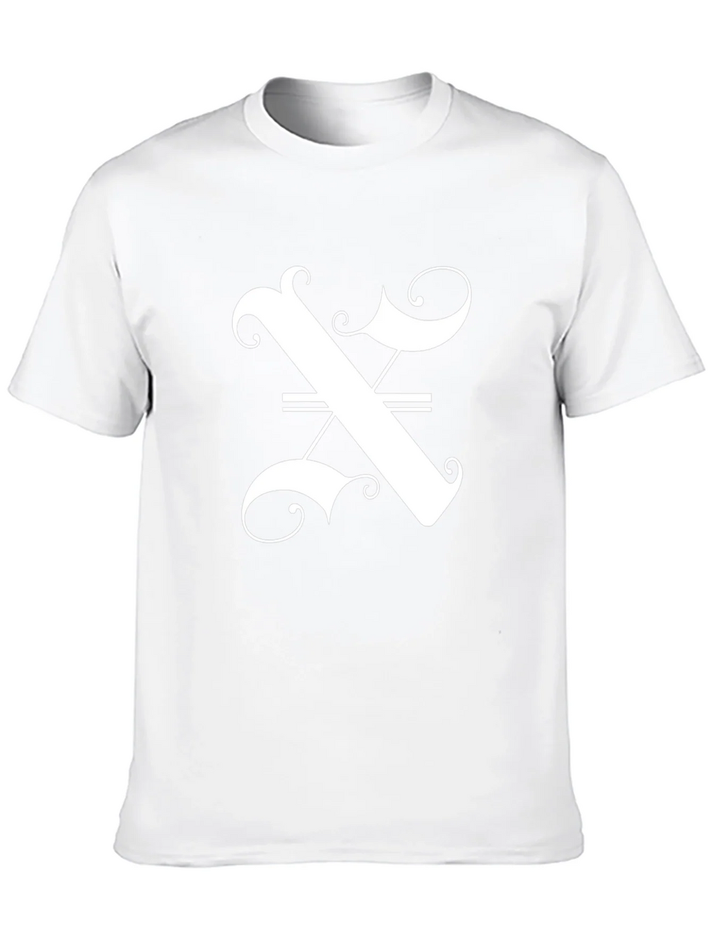 Stylish Black T-Shirt with Ornate Letter Graphic product image 9