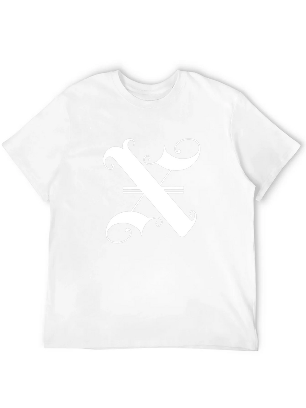 Stylish Black T-Shirt with Ornate Letter Graphic product image 11