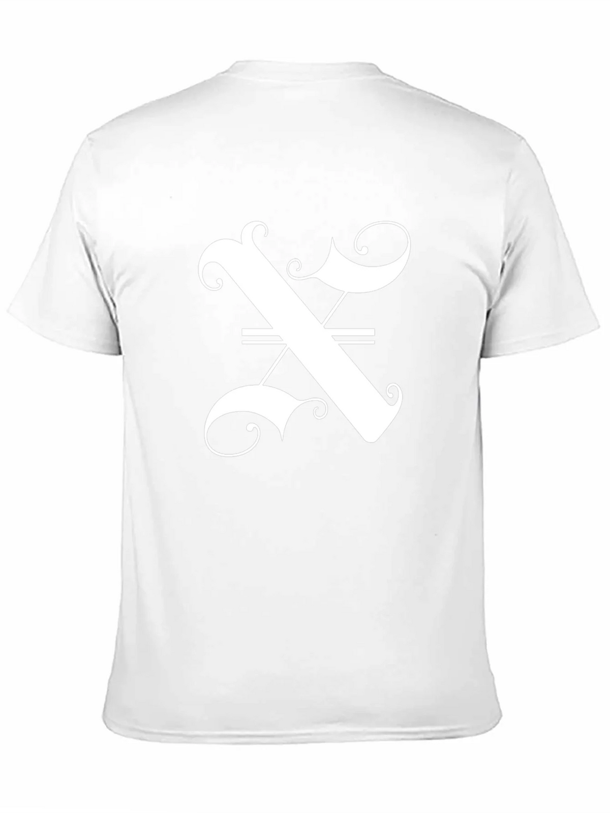 Stylish Black T-Shirt with Ornate Letter Graphic product image 10