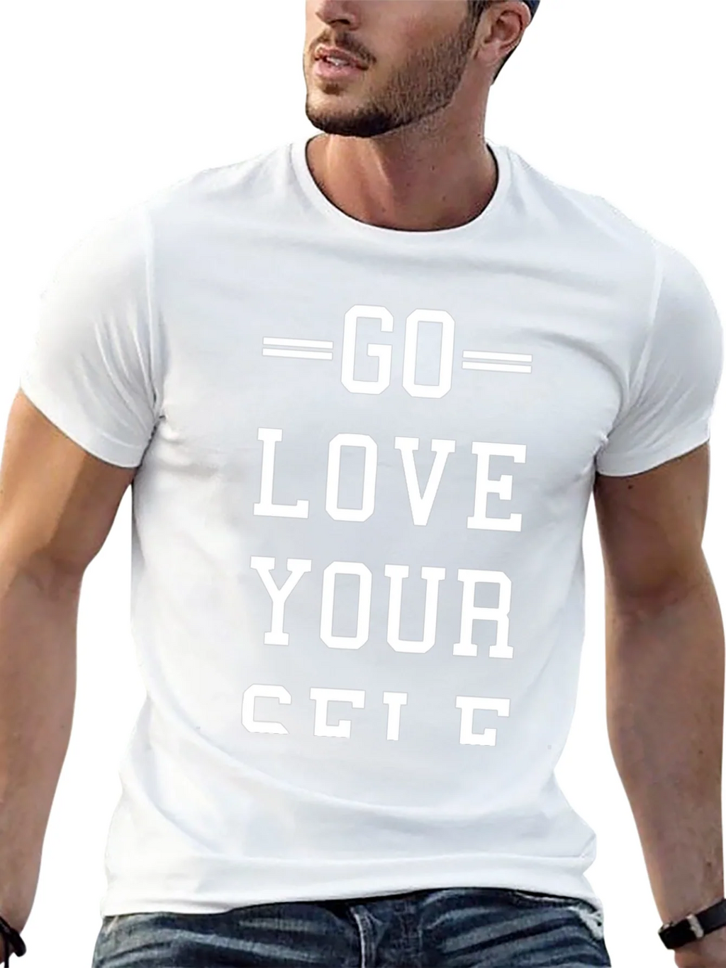 Go Love Yourself Black Graphic Tee product image 12