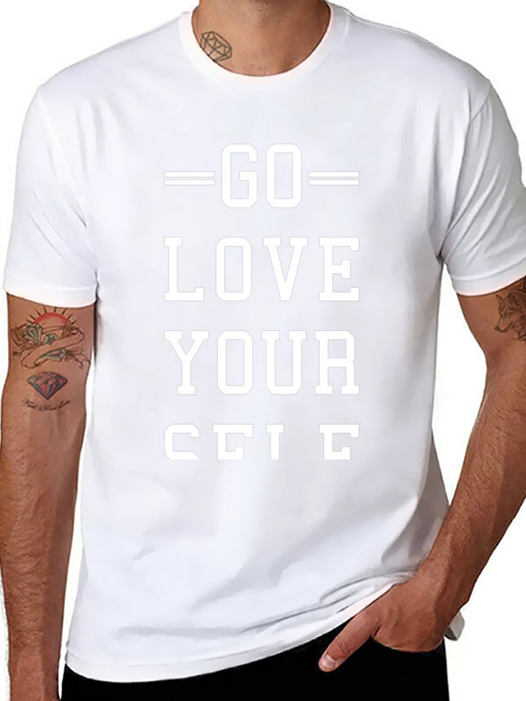 Go Love Yourself Black Graphic Tee product image 7