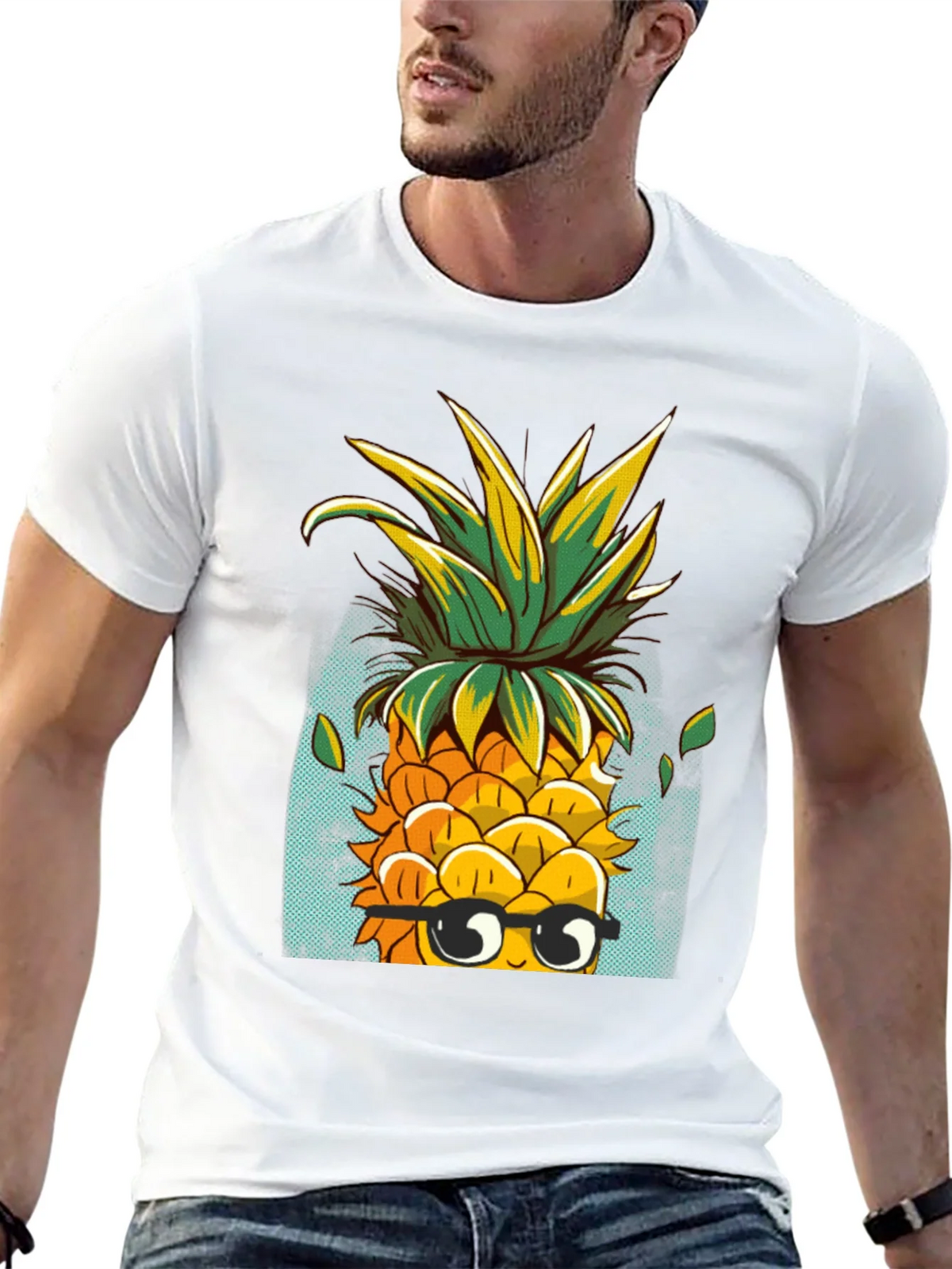 Cool Pineapple Graphic Tee - Quirky Black T-Shirt product image 12
