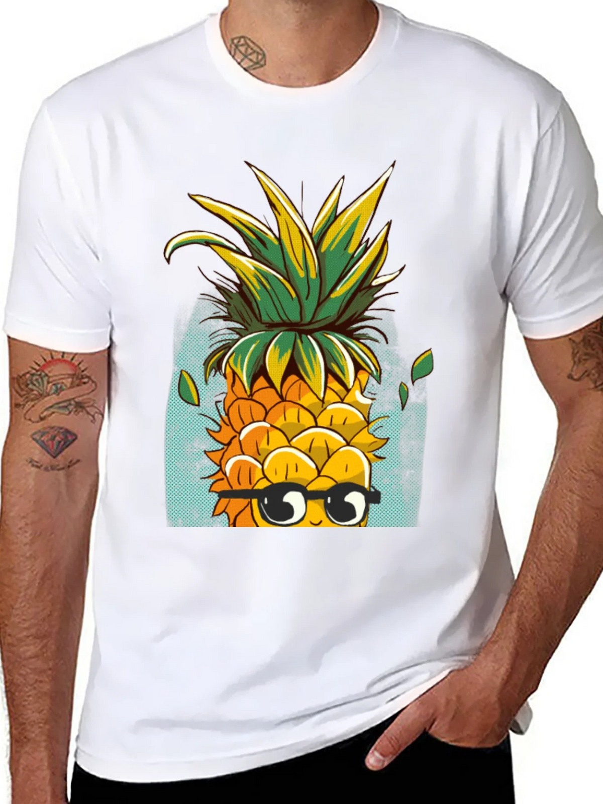 Cool Pineapple Graphic Tee - Quirky Black T-Shirt product image 7