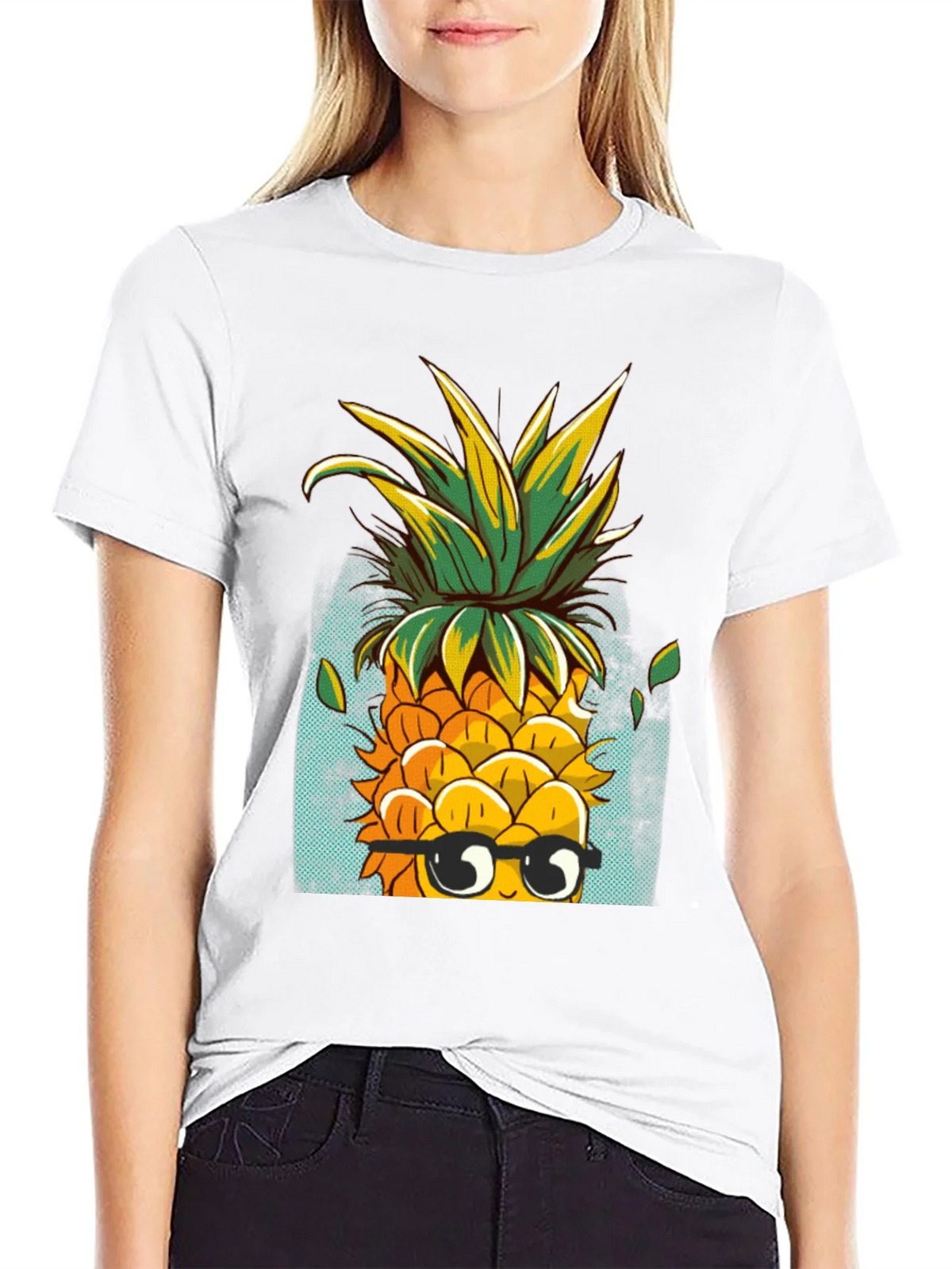 Cool Pineapple Graphic Tee - Quirky Black T-Shirt product image 8