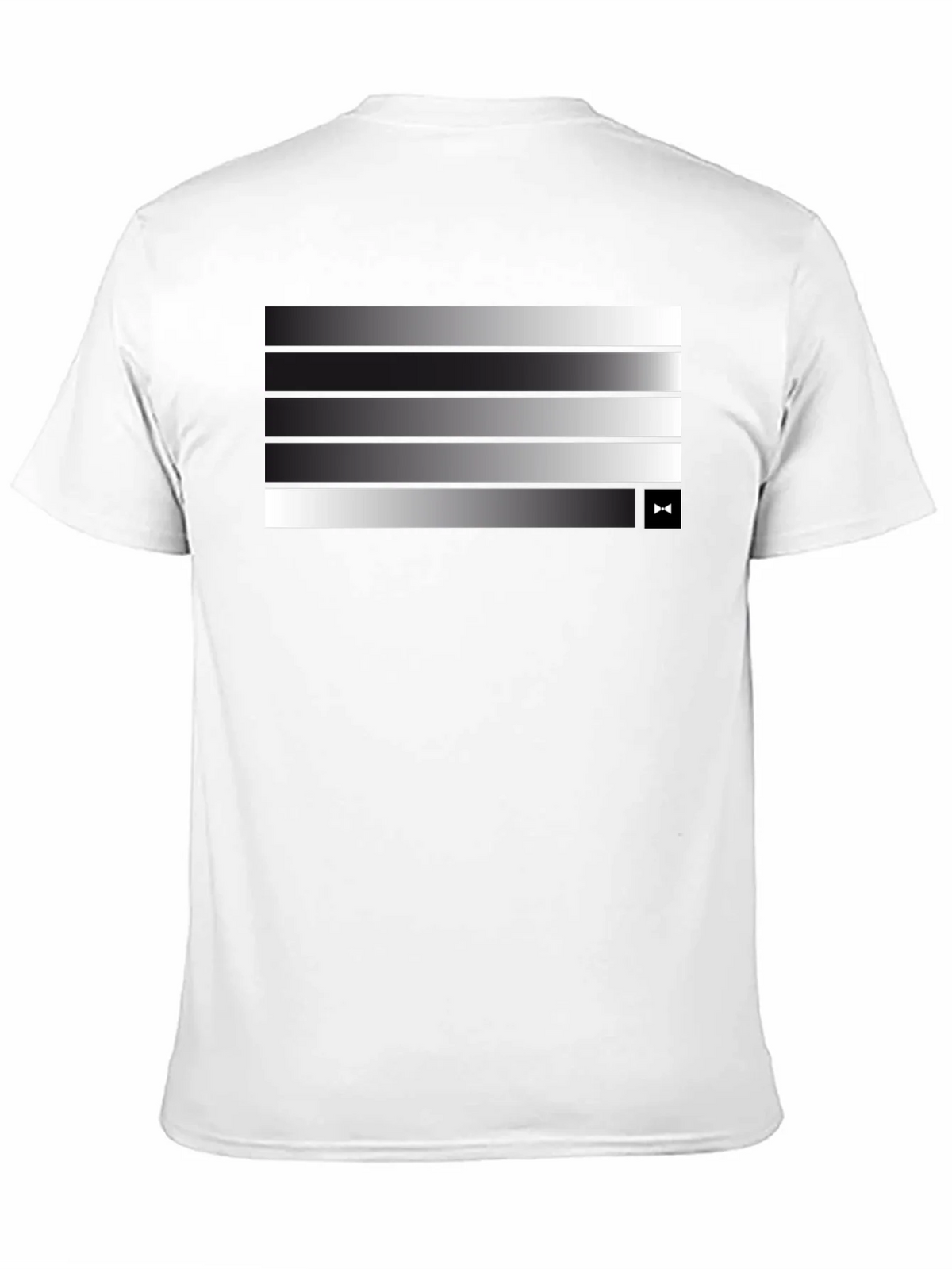 Modern Gradient Stripe Tee - Stylish Mens Black T-Shirt product image 10