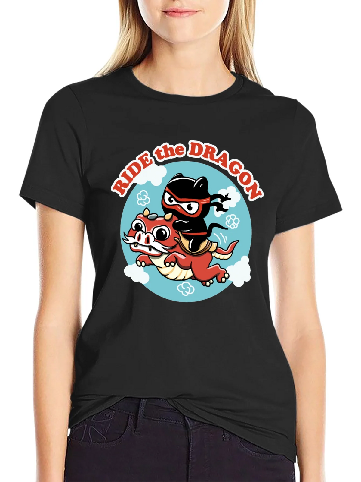 Ride the Dragon Graphic T-Shirt - Ninja Style! product image 2
