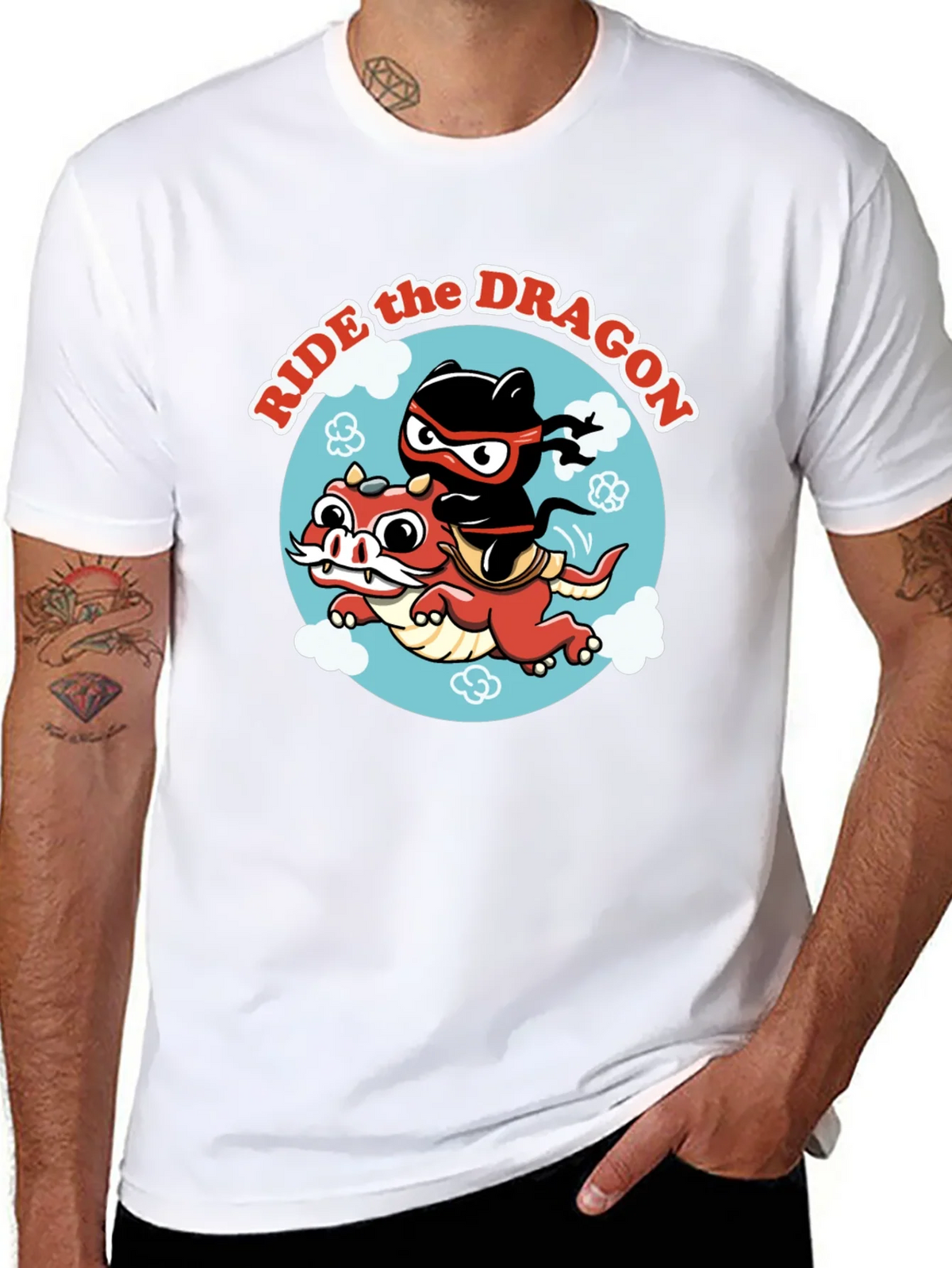 Ride the Dragon Graphic T-Shirt - Ninja Style! product image 7