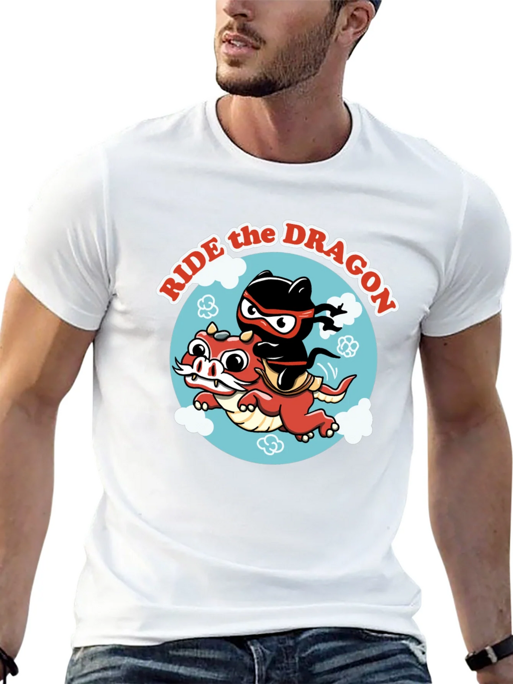 Ride the Dragon Graphic T-Shirt - Ninja Style! product image 12