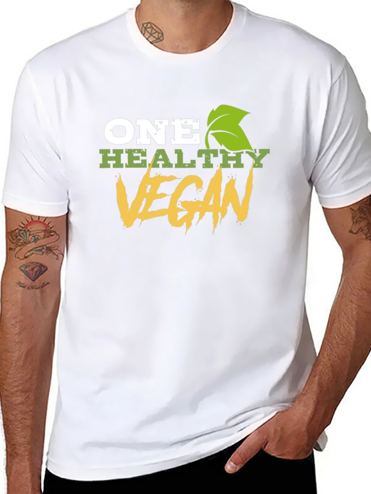 One Healthy Vegan T-Shirt - Plant-Based Lifestyle Apparel product image 7