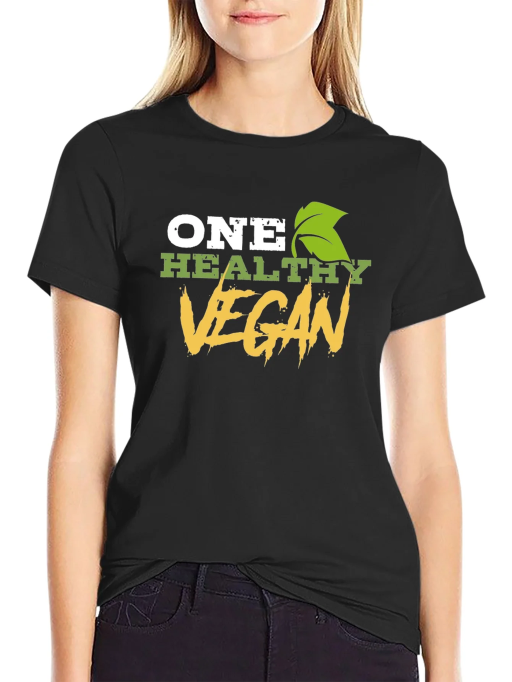 One Healthy Vegan T-Shirt - Plant-Based Lifestyle Apparel product image 2