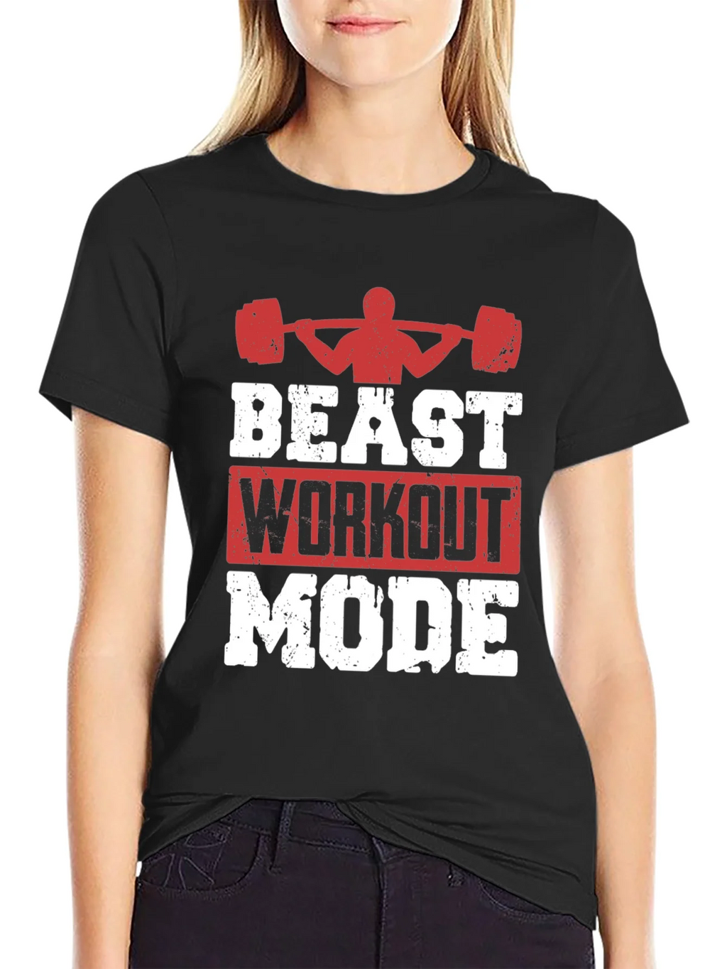 Beast Workout Mode Graphic Tee - Gym Motivation product image 2