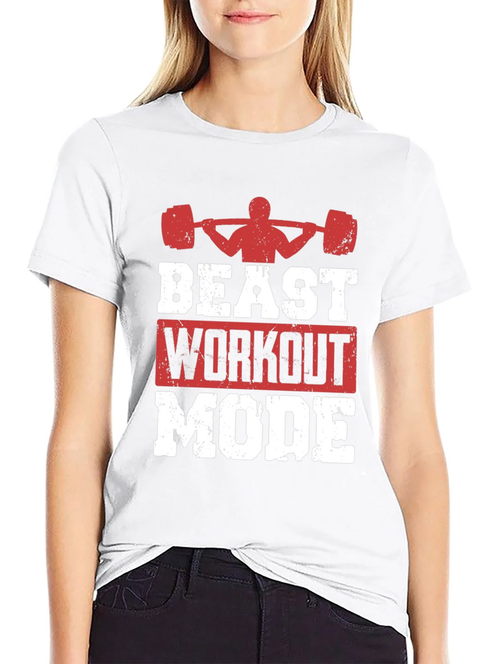 Beast Workout Mode Graphic Tee - Gym Motivation product image 8