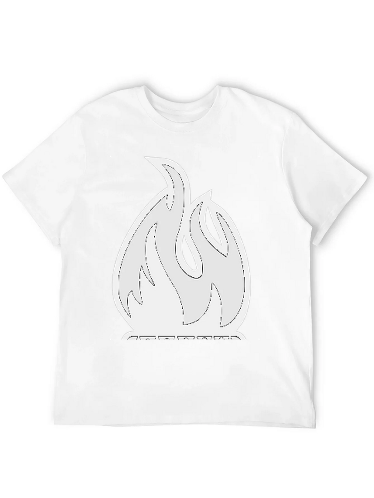 Flame Graphic Tee - Black Cotton Blend Shirt product image 11