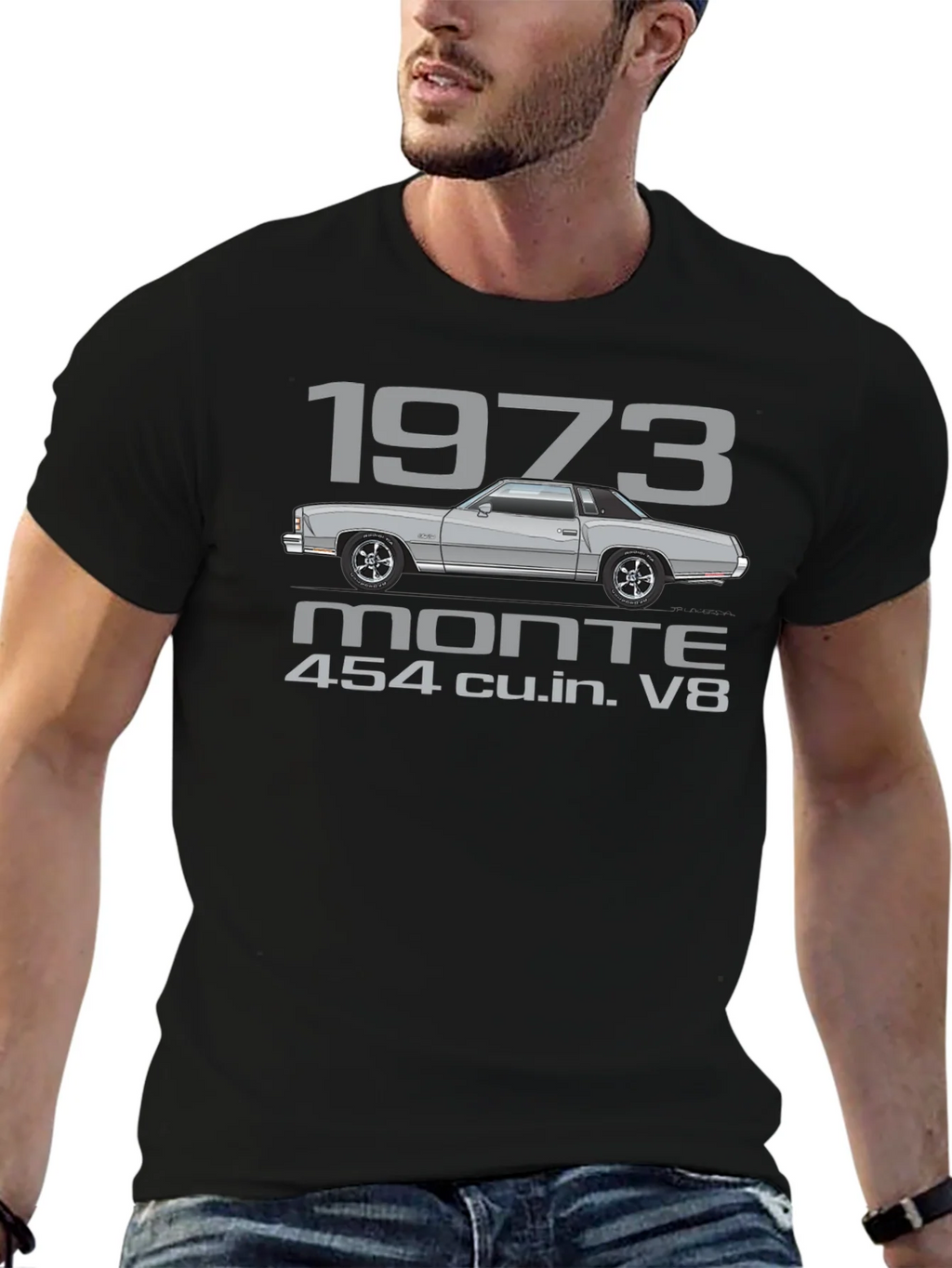 1973 Monte Carlo 454 V8 T-Shirt product image 6