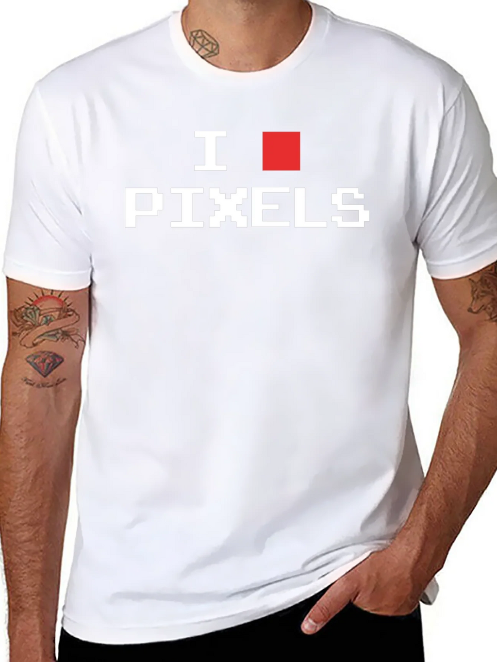 I Love Pixels Graphic T-Shirt - Gamer Style product image 7