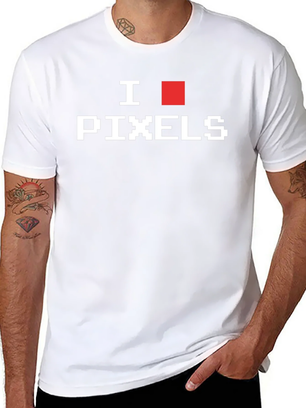 I Love Pixels Graphic T-Shirt - Gamer Style product image 7