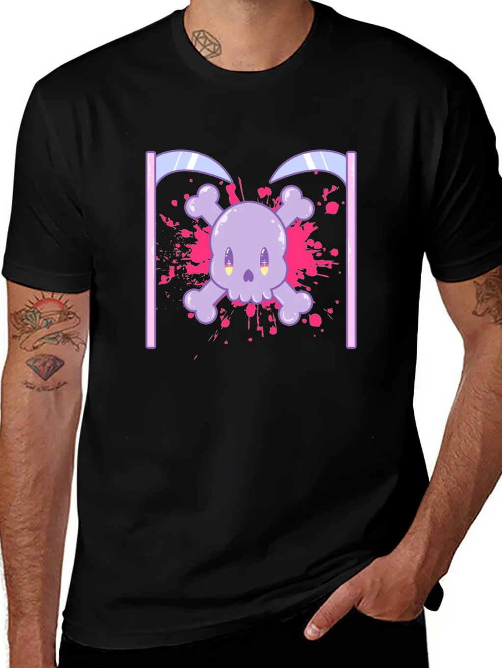 Cute Skull and Crossbones Graphic T-Shirt product image 1