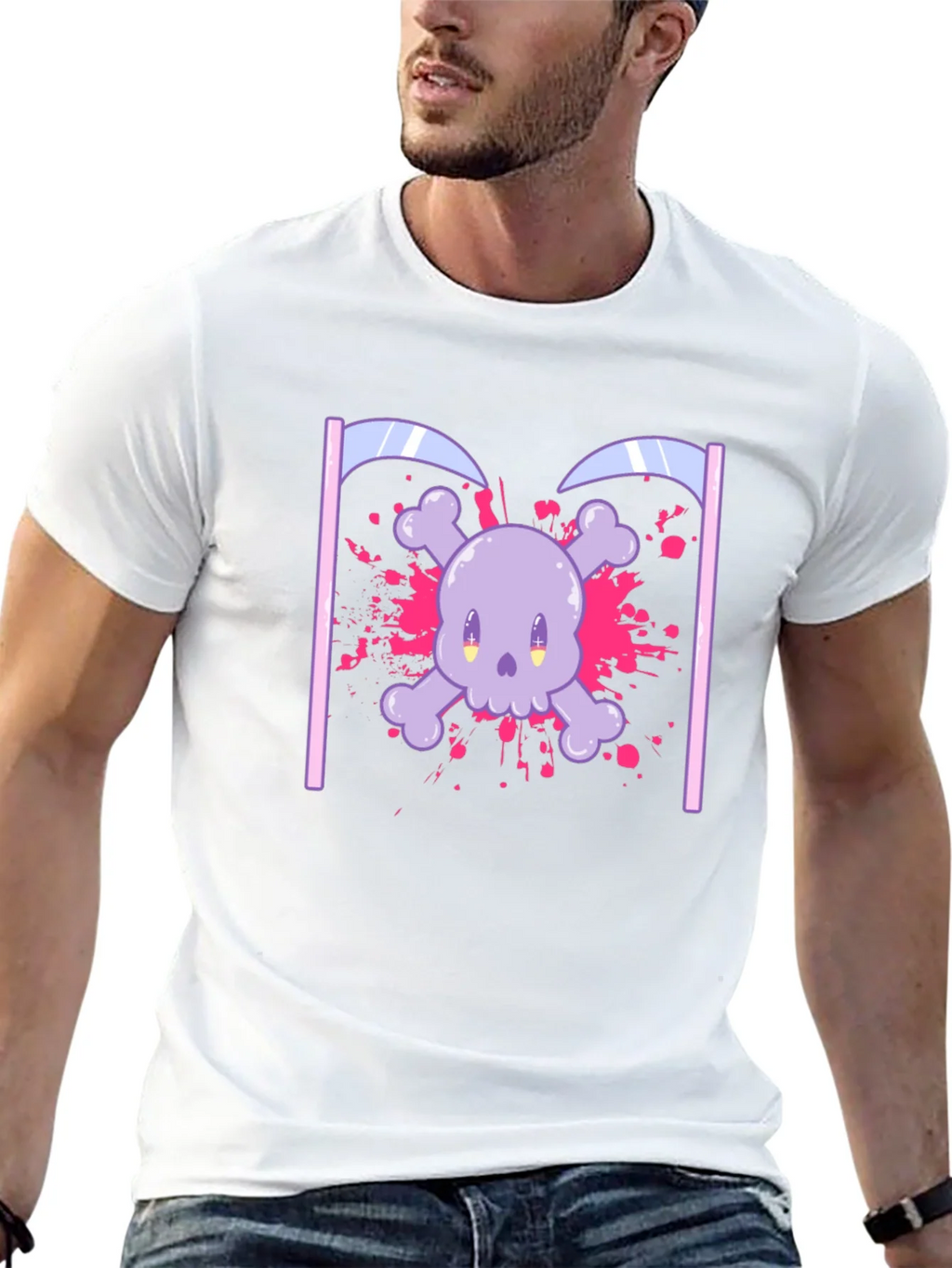 Cute Skull and Crossbones Graphic T-Shirt product image 12