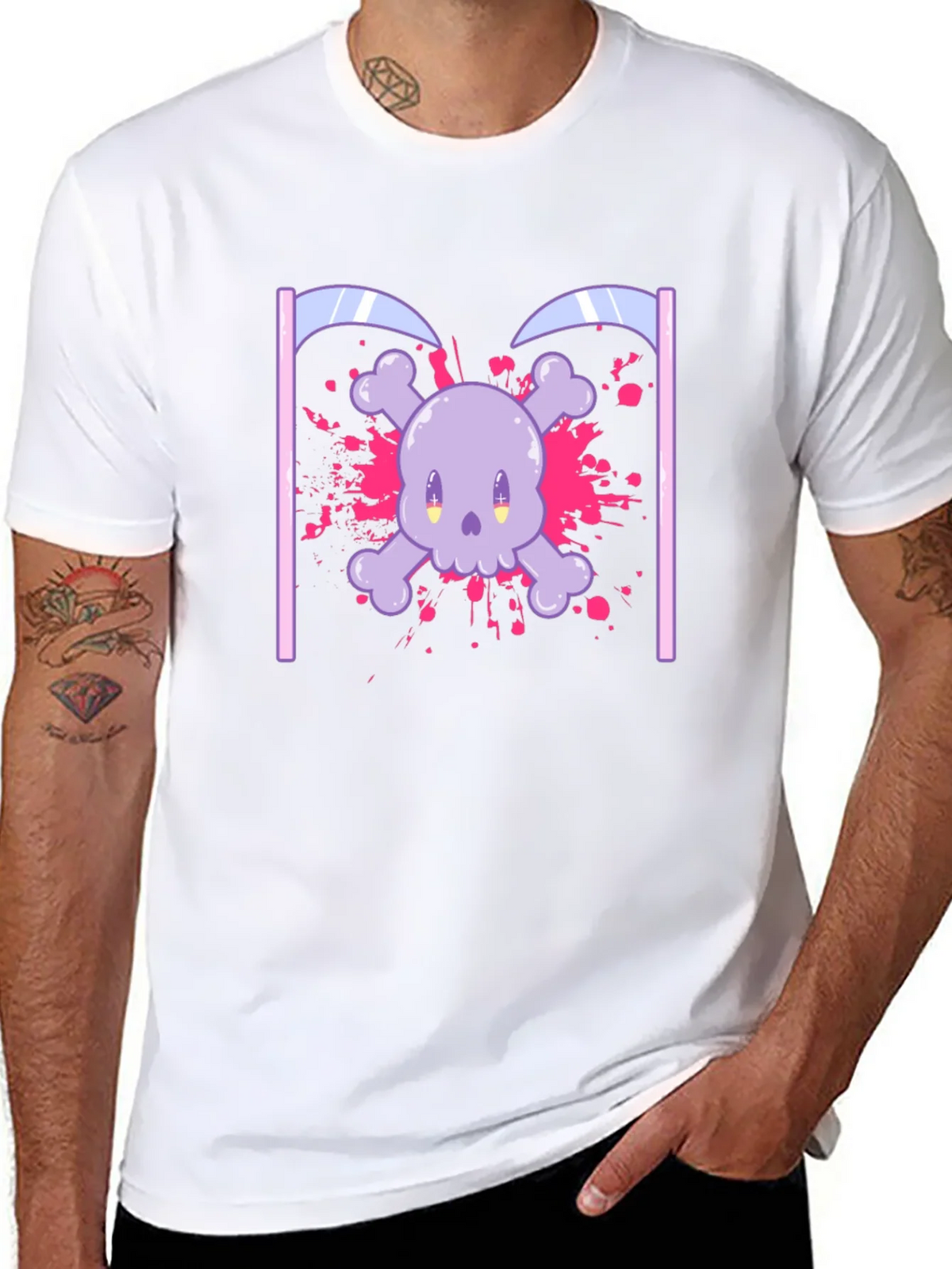 Cute Skull and Crossbones Graphic T-Shirt product image 7