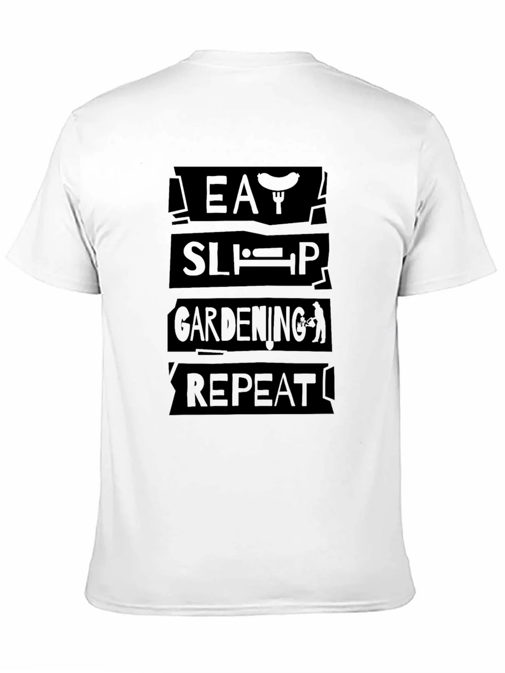 Eat Sleep Gardening Repeat Black T-Shirt product image 10