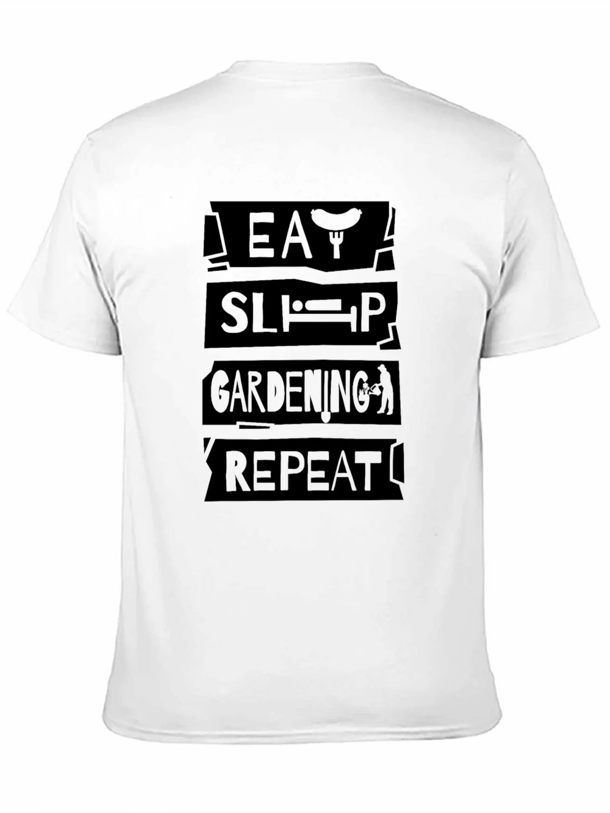 Eat Sleep Gardening Repeat Black T-Shirt product image 10