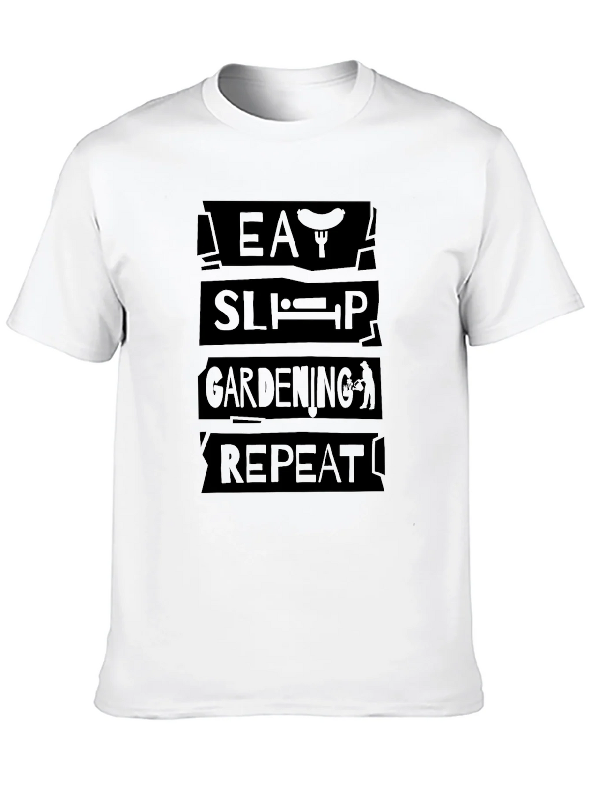 Eat Sleep Gardening Repeat Black T-Shirt product image 9