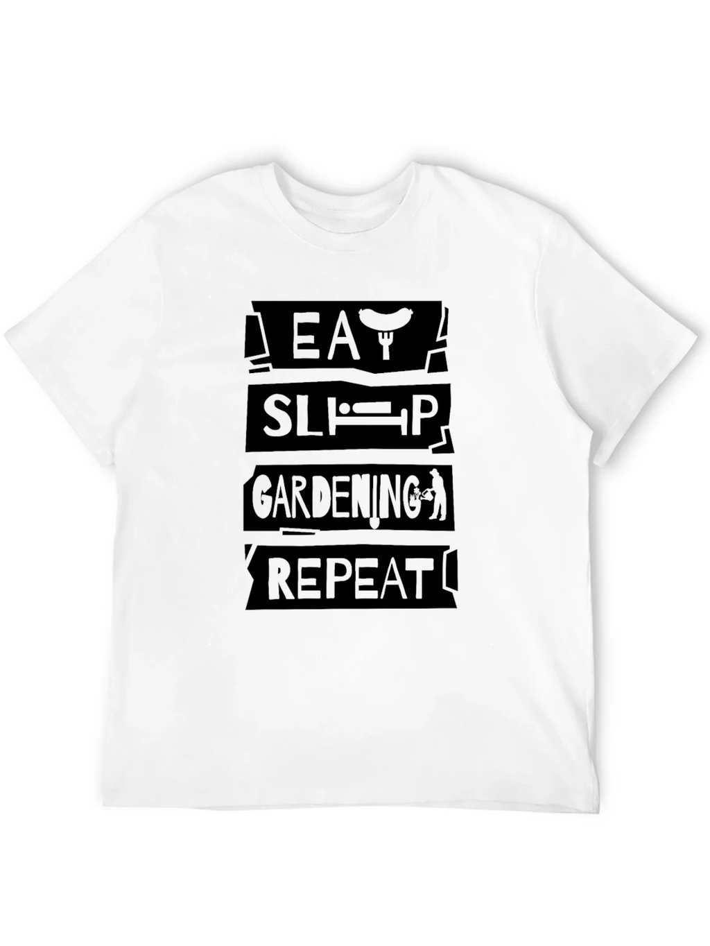 Eat Sleep Gardening Repeat Black T-Shirt product image 11