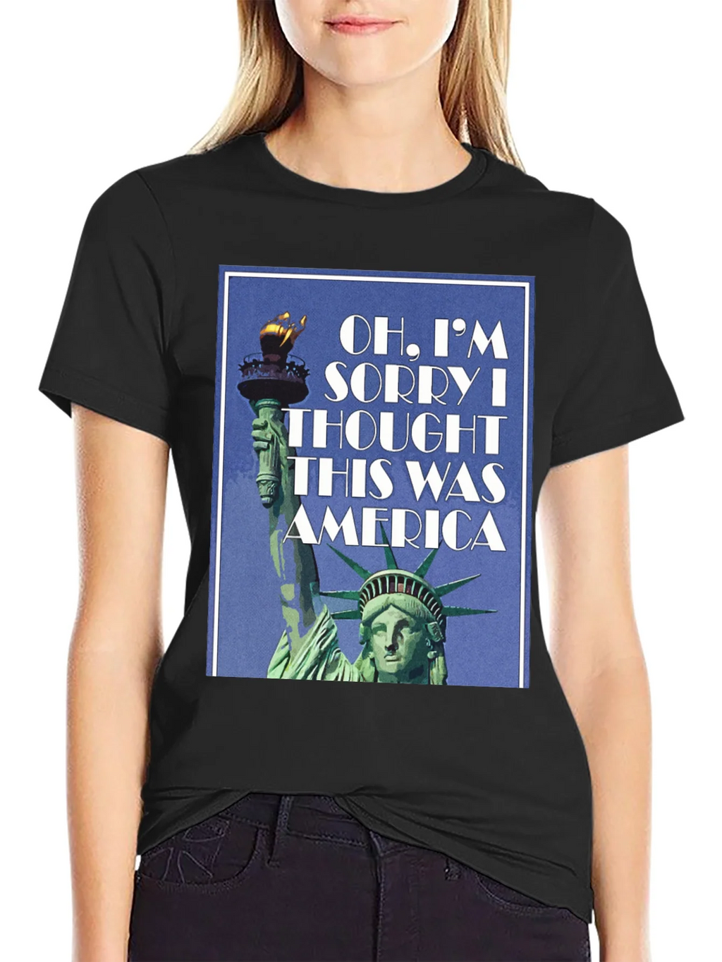 America Statue Liberty T-Shirt - Patriotic Design product image 2