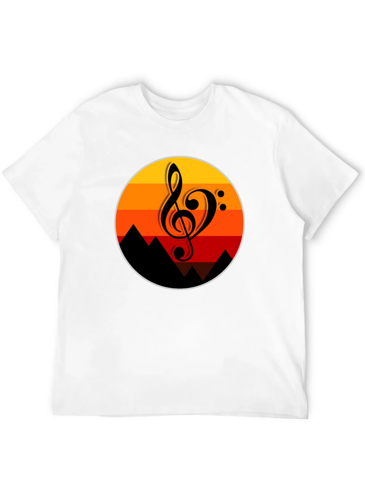 Sunset Music Note Graphic T-Shirt product image 11