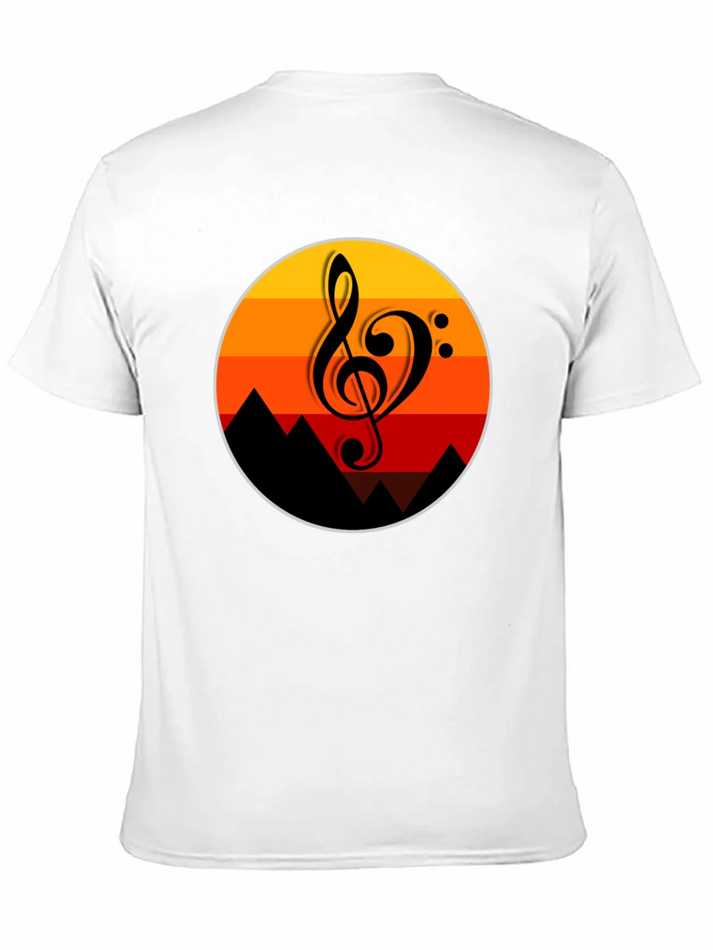 Sunset Music Note Graphic T-Shirt product image 10